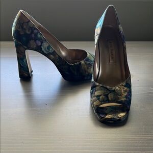 Women's Floral Heels - Multicolor